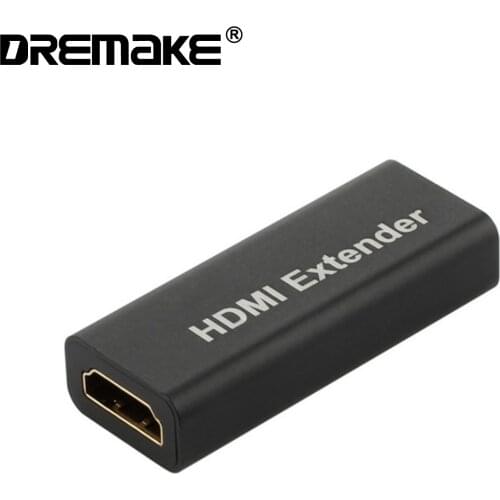 HDMI Repeater Extender Signal Booster Support 1080P, 4Kx2K@60HZ, HDMI Coupler Female to Female Up to 40 m Lossless Transmission