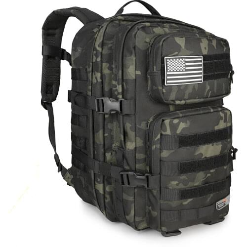 LeisonTac 42L-60L Large Capacity Tactical Backpack Outdoor Military Rucksacks Waterproof for Sports Camping Hiking Bags