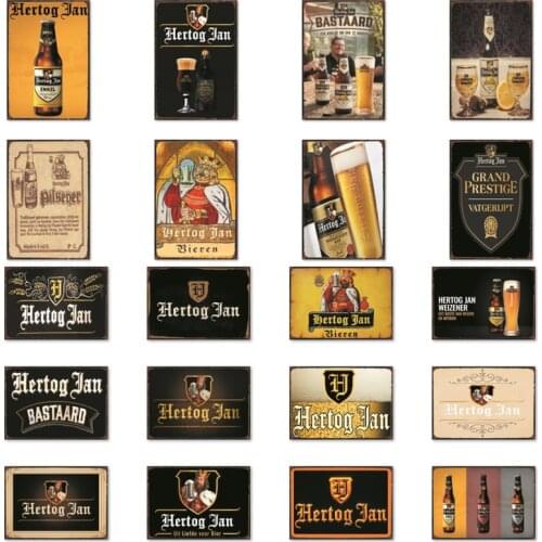 [ WellCraft ] Hertog jan BEER Metal Signs Posters Vintage Wall Painting Custom Pub Decor LTA-1789