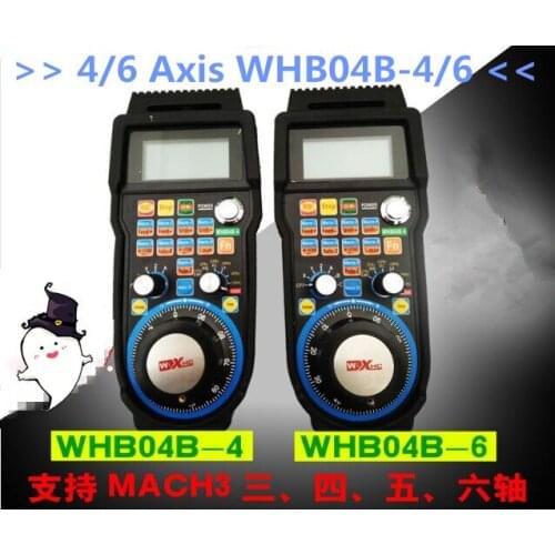XHC CNC handwheel wireless Mach3 MPG pendant handwheel for milling machine 4 axis MPG WHB04B-4 WHB04B-6