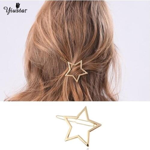 Yiyustar Tiara Bridal Wedding Accessories Star Hair Clip Pin Hair Jewelry Sieraden Joyas Head Jewelry Cheveux Mariage