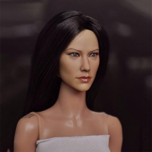 1/6 female head sculpture model toy accessory for 12 inch doll Action figure body