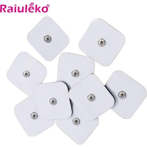 10/20PCS Electrode Massage Pads Self Adhesive Replacement Electrode Pads For Tens Acupuncture Digital Therapy Machine 4*4cm