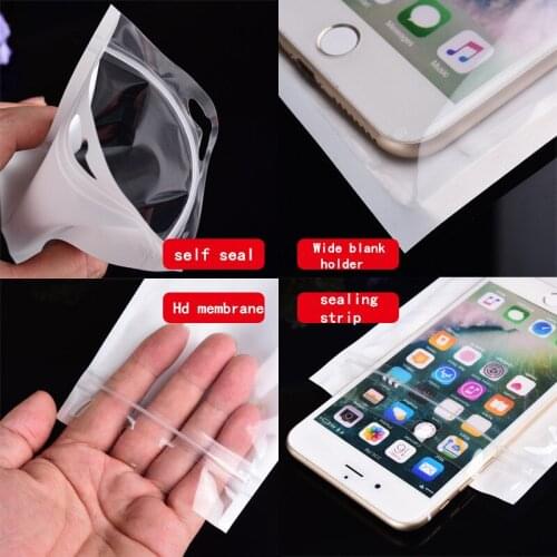 100Pcs Clear Zip Lock Bag Plastic Packaging Pouches Self Seal Clear Plastic Poly Bag Reclosable Transparent Packaging Bag