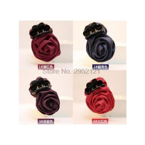 By dhl or ems 200pcs Hair Clip Rose Hair Claws Clips Accessories For Women Girls Hair Crab Clamp Hairpin Headwear Styling