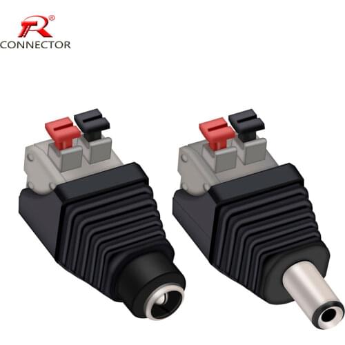 4PCS 5.5x2.5mm DC Power Connector, Male Plug&Female Jack DC Balun Terminals