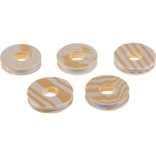 5pcs Strong Nylon Fishing Rod Guide Ring Wrapping Line Tying Thread Fix Line