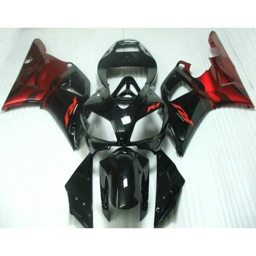 ABS motorcycle injection molded fairings kit for YAMAHA YZF R1 1998 1999 98 99 red black fairing kits