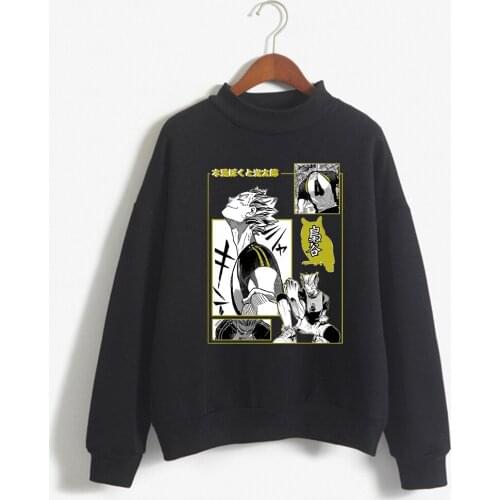 Anime Haikyuu Hoodies Haikyuu Bokuto Manga Shoyo Volleyball Round Neck Hoodie Hoody Fashion Sweatshirt Tops