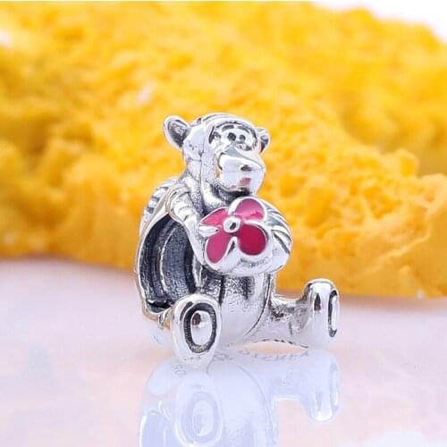 Bewill Hot Sale 925 Sterling Silver Winnie the Pooh Tigger Beads Fit Original Bracelet Women Jewelry Making Gift