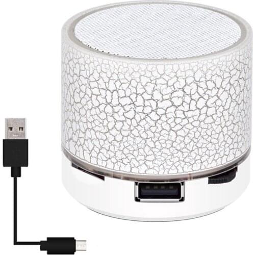 Bluetooth Speaker Mini Wireless Loudspeaker Crack LED TF Card USB Subwoofer Portable MP3 Music Sound Column For PC Mobile Phone