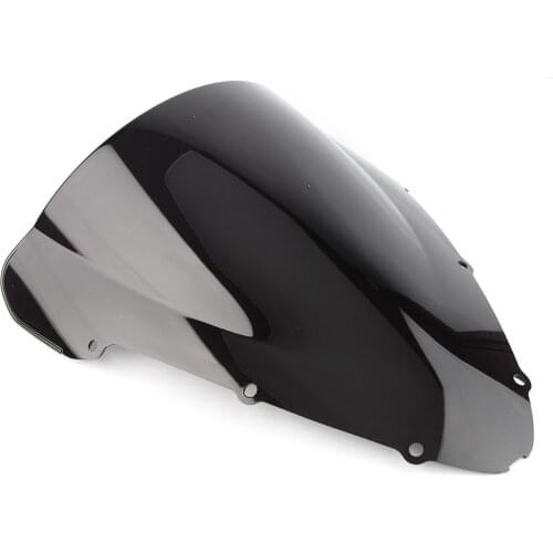 Double Bubble Windscreen Windshield For Honda CBR600 F4i 2001 2002 2003 2004 2005 2006 2007 Motorcycle Spare Part Black Opaque