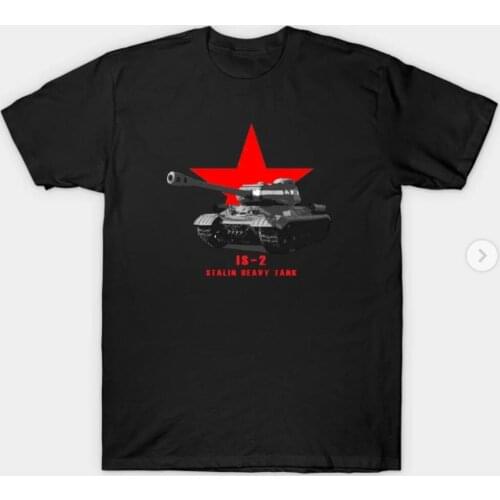 Soviet Union IS-32 Joseph Stalin Military Tank WW2 Men T-Shirt Short Casual 100% COTTON Shirts