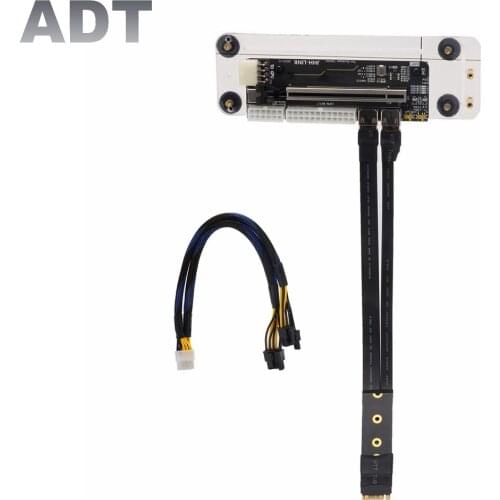 M.2 for NVMe External Graphics Card M key Stand Bracket w PCIe3.0 x4 Riser Cable 25cm50cm 32Gbs For ITX STX NUC VEGA64 GTX1080ti