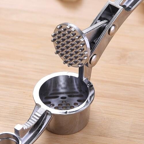Multifunction Garlic Press Aluminum Alloy Rustproof Garlic Cutter Anti-Slip Dishwasher Safe Kitchen Use Easy to Clean _WK