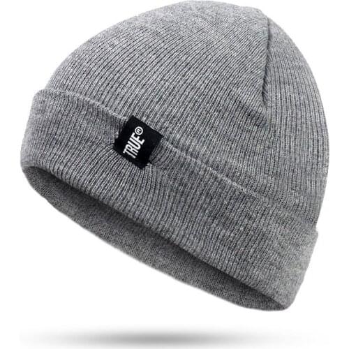 KENSHELLEY Fashion Knitted Hat Logo Printed Winter Warm Hat High Quality Skull Winter Ski Beanies