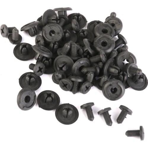 Nylon Screw Fasteners Retainers Clips For Honda for Mazda 91512-SM4-003 30Pcs
