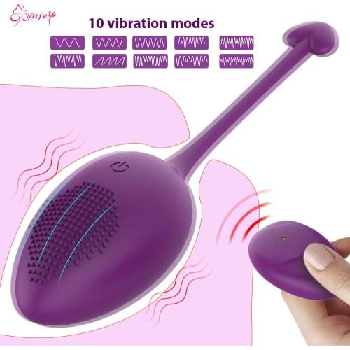 New Wireless Remote Control Vibrating Bullet Egg Sex Vibrator Toys for Woman Clitoris Stimulator Anal Vaginal Massage Kegel Ball