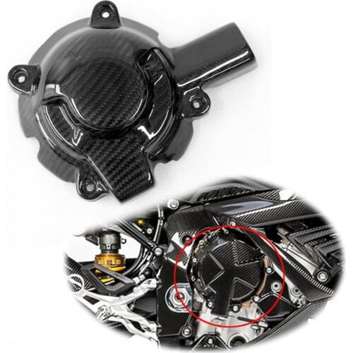 For BMW S1000RR S 1000RR 2019 2020 Carbon Fiber Motorcycles Engine Cover Fairing Protection Gloss 100% Twill Weave