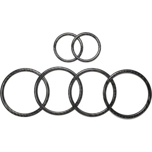 Fit For BMW X5X6 F15/F16 (2014-2018 X5X6 E70/E71 (2008-2013) real carbon fiber car door inner horn decorative frame