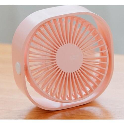 Portable Mini Desk Round Fan Quiet Personal Adjustable Tilt 360 Degree Rotating