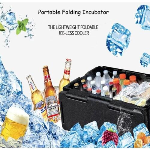 Portable Folding Incubator Outdoor picnic Food Wine Whisky Ice Bucket Insulated Waterproof Cool Storage Box Refrigerator