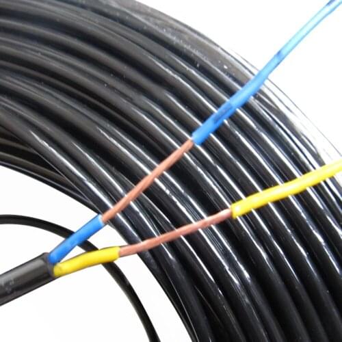 TPU Polyurethane Sheathed Wire 2X0.85 Square 2Core Cable Explosion-proof Wear-resistant Antifreeze Nuclear Power Plant Wire