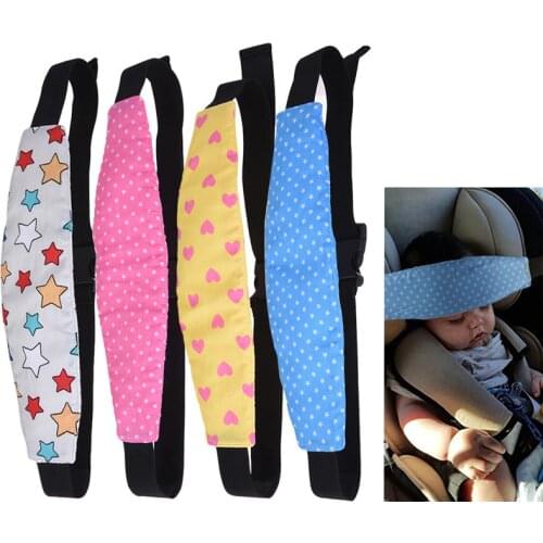 Car Safety Seat Sleep Positioner Infants Baby Child Head Support Pillow Pram Stroller Fastening Belt Adjustable