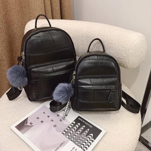 Fashion Women Mini Backpack Pu Leather Female Travel Backbag Small Bookbag School Bags for Teenage Girls Mochila Feminina 2021