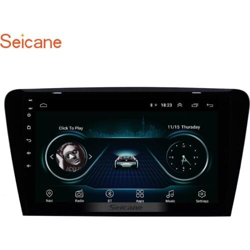 Seicane 2Din Android 8.1 10.1"Car Radio Wifi Bluetooth GPS Navigation Multimedia Player For 2015 2016 2017 SKODA Octavia (UV)