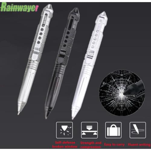 High Quality defence personal Tactical Pen Self Defense Pen Tool Multipurpose Aviation Aluminum Anti-skid Portable Survival Tool