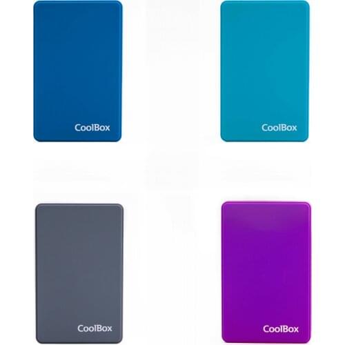 USB3.0 external case for HDD SSD SATA 2.5 "hard drives with rubber finish, 4 colors available