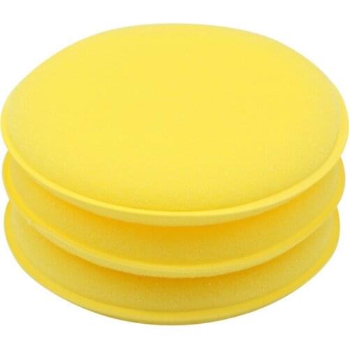 10 Pcs Car Manual Polishing Waxing Sponge Round Sponge block Car Maintenance Cleaning Dust Tool Car Wash Supplies
