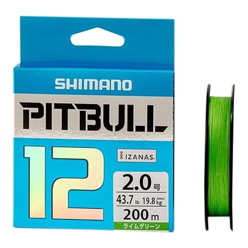 100% Original Pitbull 12 PE Braided Super Strong 150M 200M Green Fishing Line Made in Japan