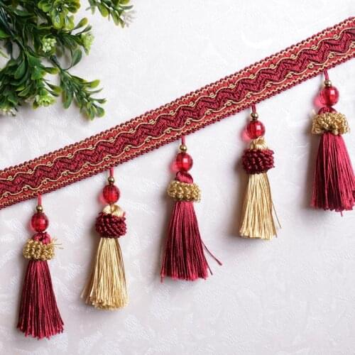 12yards/lot Luxury Polyester Long Fringe Trim Multicoloured For Bags Crafts Dress Jewelry Diy Party Tassel Ombre Fringe Borlas