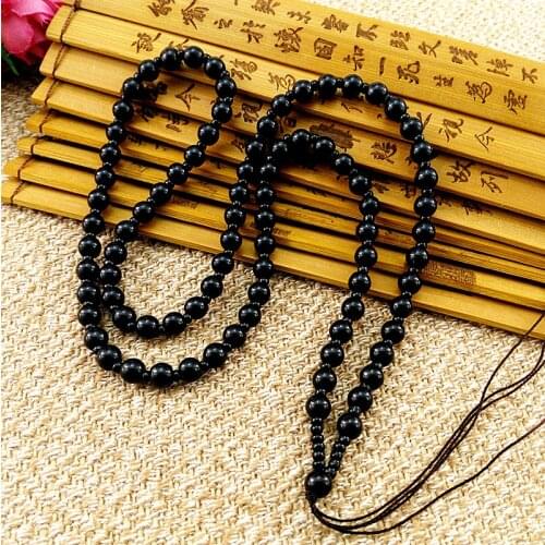 2pcs Hand Knited Necklace Silk Thread Knot Cord Beads For Pendant- Black Or Tea