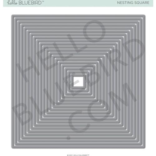 2021 AliliArts Metal Cutting Dies Nesting Square frame diy Scrapbooking Photo Album Decorative Embossing PaperCard Crafts Die