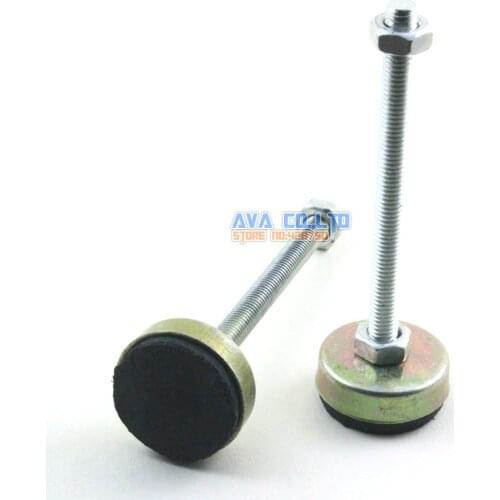 4 Pieces 35mm Base M8x100mm Adjustable Anti Slip Lathe Leg Furniture Leveling Feet Pad