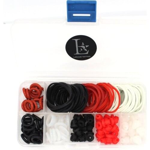 Tattoo Accessories Tattoo Supplies Rubber + O-Rings A-bar Grommets Nipple Strips Machine Set Wholesale