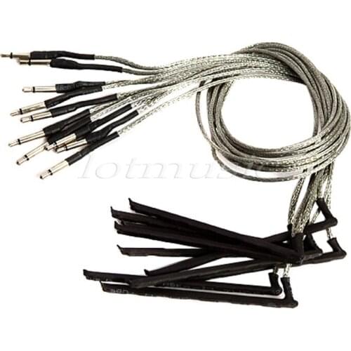 100pcs Acoustic Guitar Saddle Pickup Piezo Black Guitar Parts