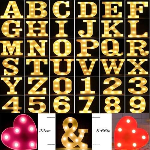 Valentines Day Led English Letter Lights Digital Modeling Lights Photo Props Confession Decoration Lights Party Proposal Lights