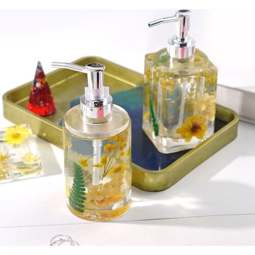 DIY Perfume Bottle Mold, Glue Mold, Hand Sanitizer Bottle, Bottle Mold, Cylindrical Square Bottle, Sub-bottling Silicone Mold