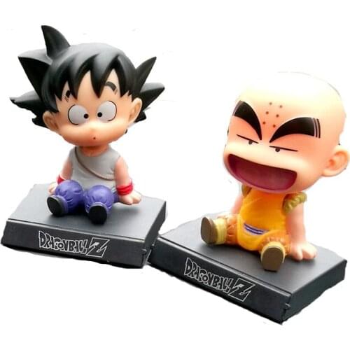 Dragon Ball Son Goku Kuririn Shaking his head doll car desk ornaments car accessories childrens toys holiday gifts