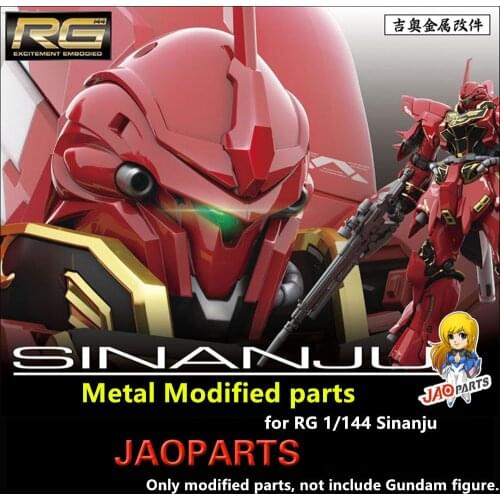JAOparts Metal Modified parts set for RG 1/144 MSN-06S Sinanju