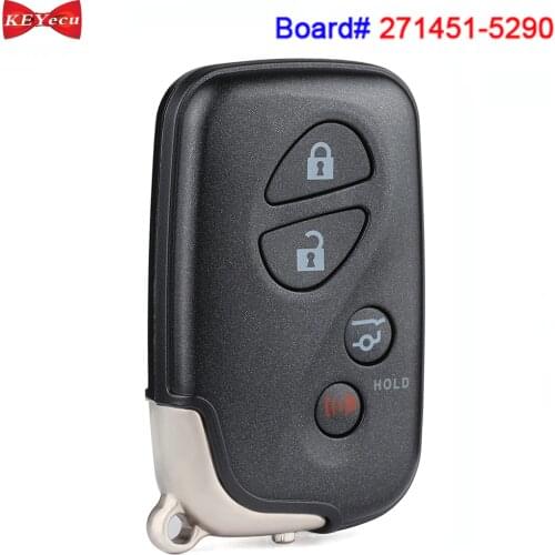 KEYECU for Lexus RX350 2015 GX460 2010 2011 2012 2013 2014 2015 2016 2017 2018 2019 Smart Remote Key Fob HYQ14ACX 271451-5290