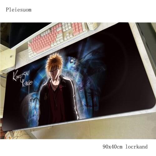 Ichigo Kurosaki mousepad Fashion gaming mouse pad 90x40cm pc computer gamer accessories mat cool new laptop desk protector pads
