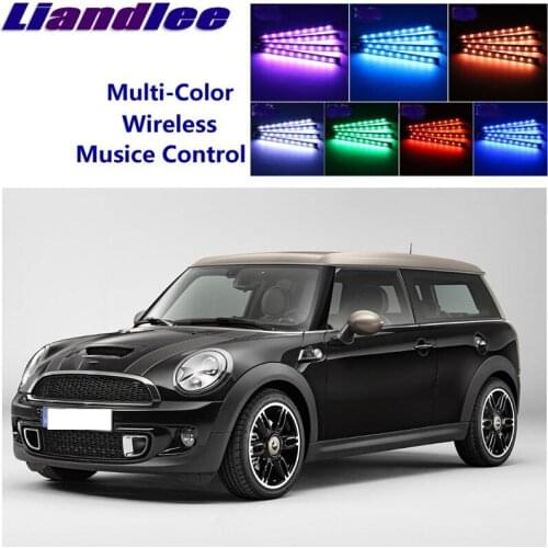 LiandLee Car Glow Interior Floor Decorative Seats Accent Ambient Neon light For Mini Clubman Clubvan R55 F54