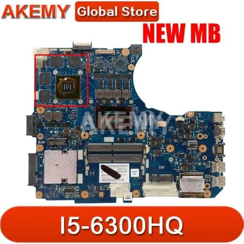 Akemy N551VW GTX960M/2G I5-6300HQ For ASUS N551 G551 N551V G551V N551VW G551VW FX551V FX51VW Laptop Motherboard 90NB0AH0-R00050