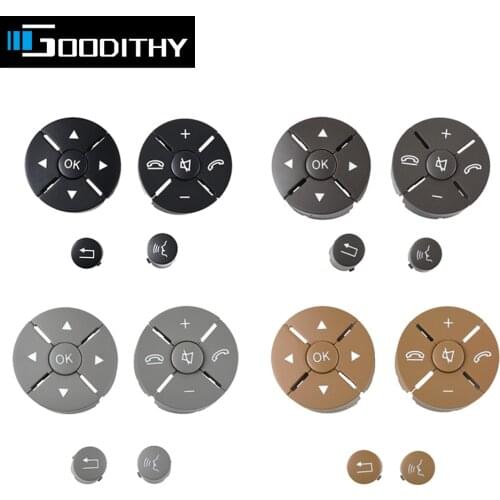 Car Interior Multi-Function Steering Wheel Switch Control Button Trim Cover For Benz W204 W207 W212 X204 2007-2013