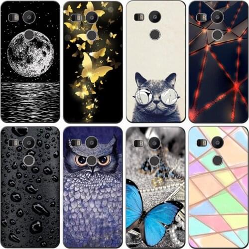Fashion Soft silicone TPU Back Cover For LG NEXUS 5X Phone Funda Case For lg nexus 5x Cute Cartoon Case